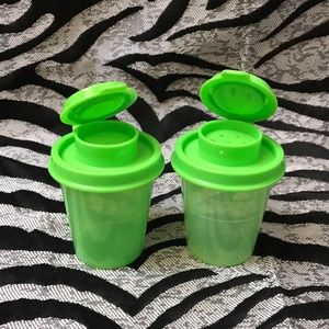 *New* Tupperware Mini Salt n Pepper Shaker Green